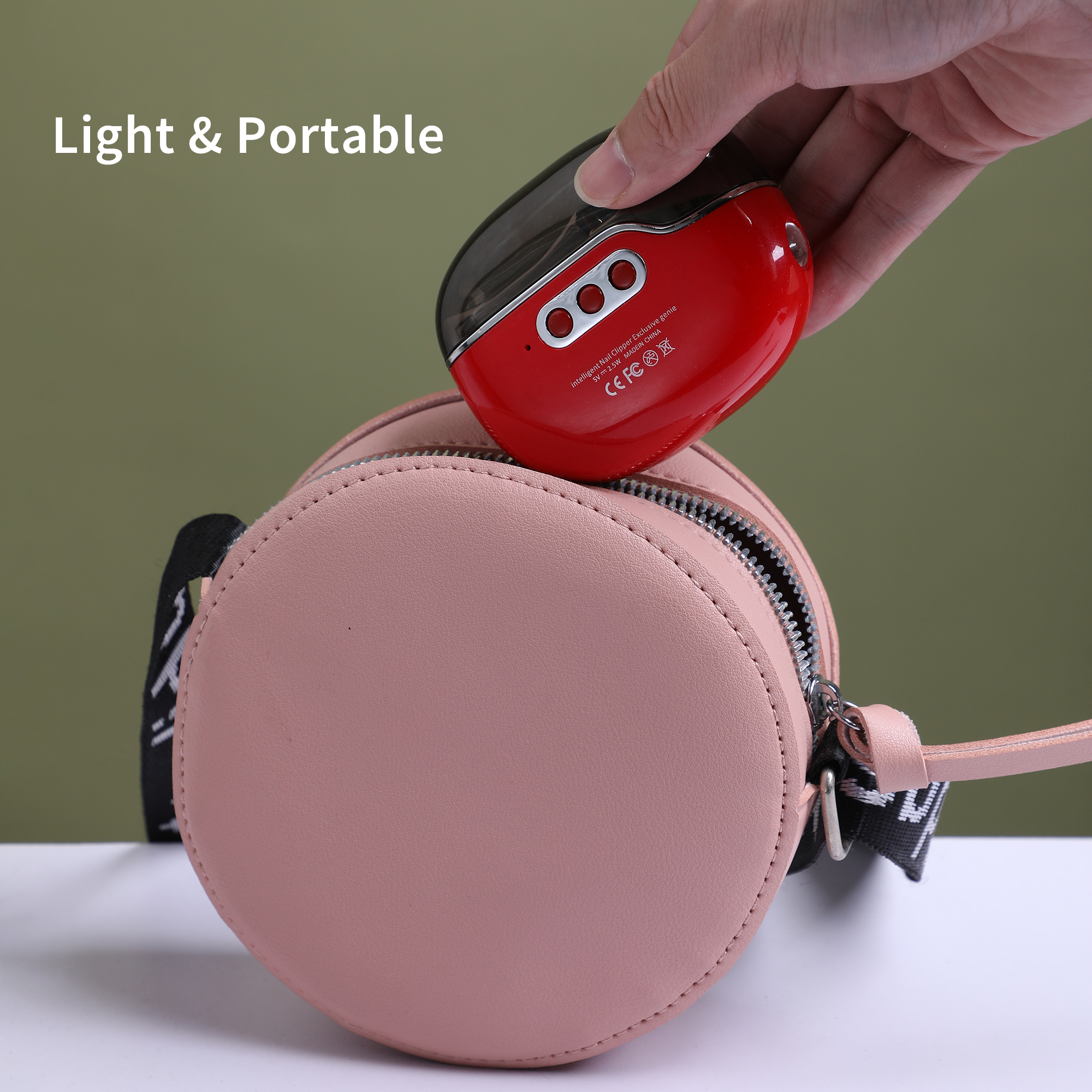 Electric Nail Clipper with UV Baking Light Nail Trimmer Electric Nail Polisher