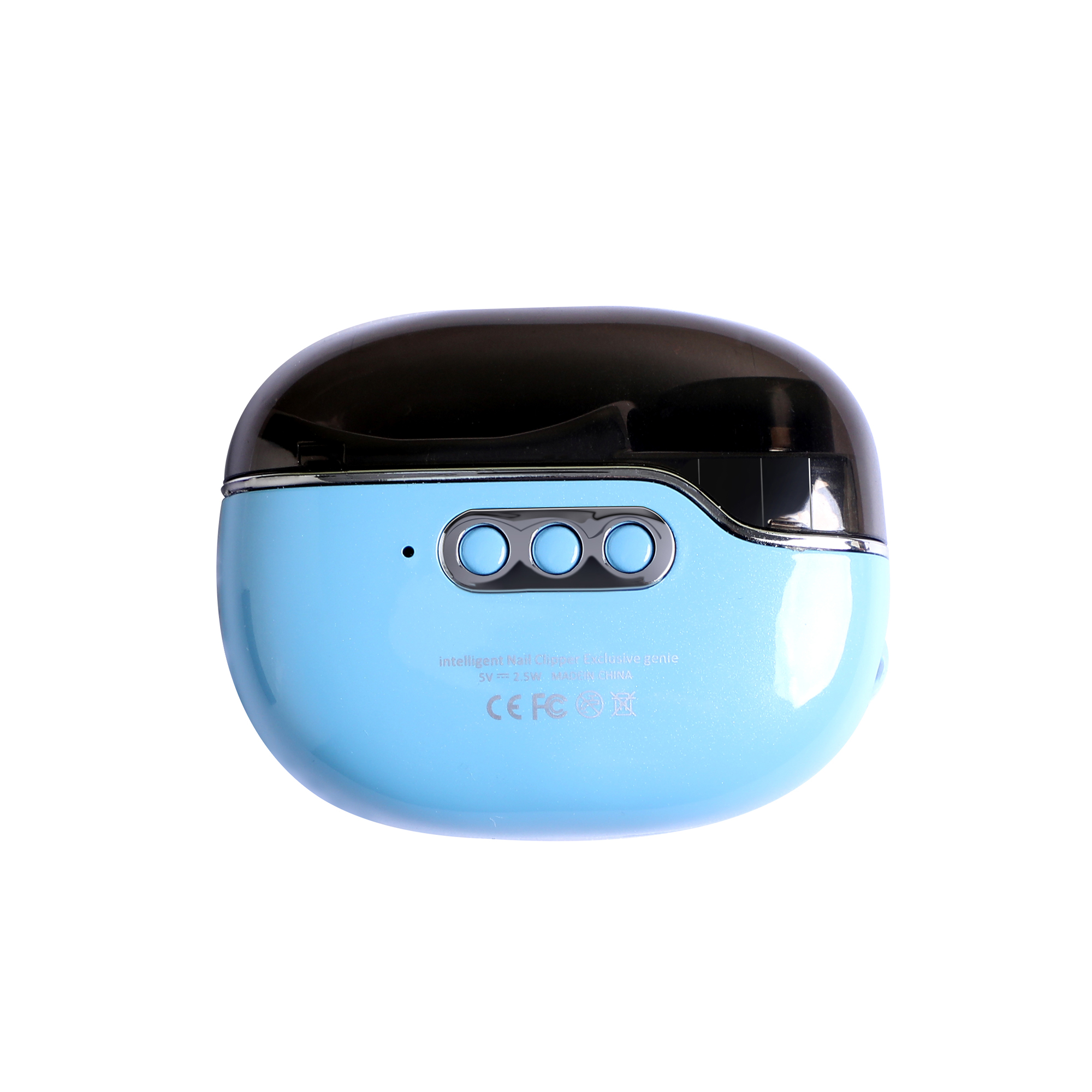 Electric Nail Clipper with UV Baking Light Nail Trimmer USB Rechargeable Polish Safety