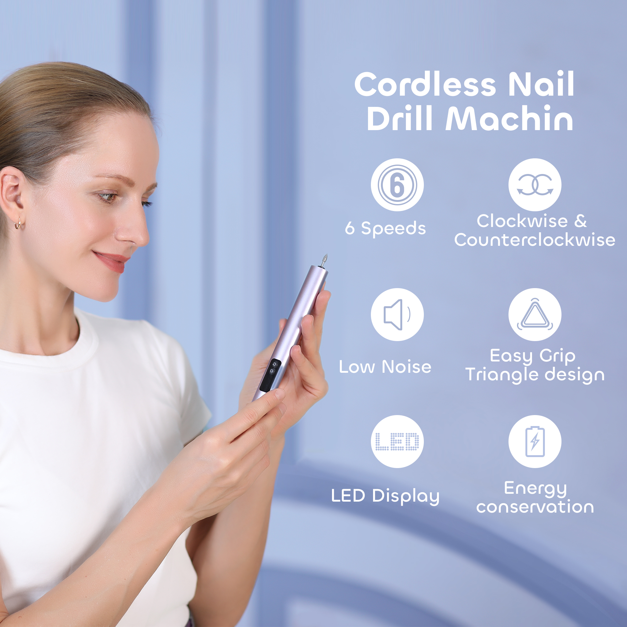 Nail Drill for Manicure and Pedicure